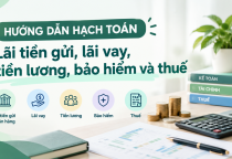 Hướng dẫn hạch toán lãi tiền gửi, lãi vay, tiền lương, bảo hiểm và thuế