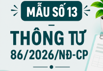 Mẫu số 13 - Quyết định miễn tiền chậm nộp đối với người nộp thuế theo Thông tư 86/2026/TT-BTC