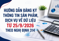 Hướng dẫn đăng ký thông tin sản phẩm, dịch vụ về dữ liệu từ 25/9/2026 theo Nghị định 314