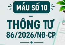 Mẫu số 10 - Thông báo nộp thuế và các khoản thu khác mới nhất theo Thông tư 86/2026/TT-BTC