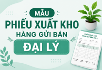 Mẫu phiếu xuất kho hàng gửi bán đại lý