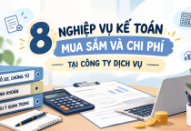 8 nghiệp vụ kế toán mua sắm và chi phí tại công ty dịch vụ