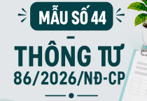 Mẫu số 44 - Quyết định xóa nợ thuế mới nhất theo thông tư 86/2026/ND-CP