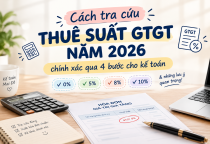 Cách tra cứu thuế suất GTGT năm 2026 chính xác qua 4 bước cho kế toán