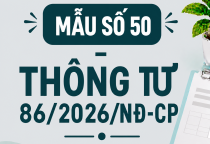 Mẫu số 50 - Thông báo chuẩn bị hồ sơ, tài liệu mới nhất theo Thông tư 86/2026/TT-BTC