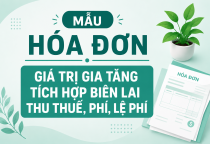 Hóa đơn giá trị gia tăng tích hợp biên lai thu thuế, phí, lệ phí