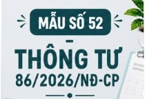 Mẫu số 52 - Thông báo tạm dừng kiểm tra thuế theo Thông tư 86/2026/TT-BTC