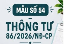 Mẫu số 54 - Biên bản kiểm tra thuế theo Thông tư 86/2026/TT-BTC