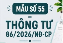 Mẫu số 55 - Kết luận kiểm tra thuế tại trụ sở người nộp thuế theo Thông tư 86/2026/TT-BTC