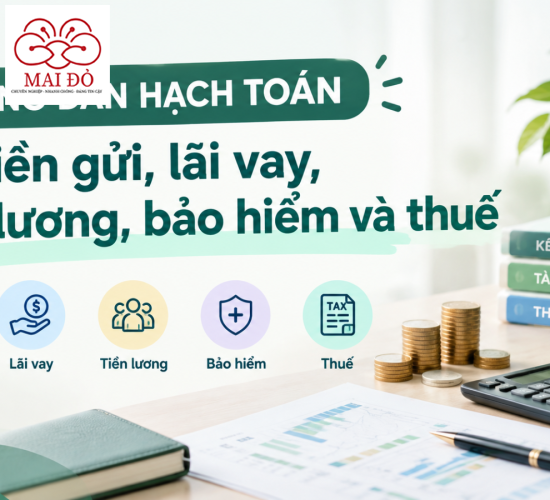 Hướng dẫn hạch toán lãi tiền gửi, lãi vay, tiền lương, bảo hiểm và thuế