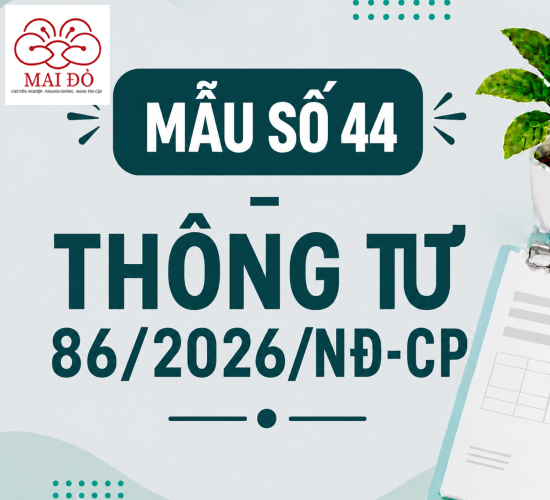 Mẫu số 44 - Quyết định xóa nợ thuế mới nhất theo thông tư 86/2026/ND-CP